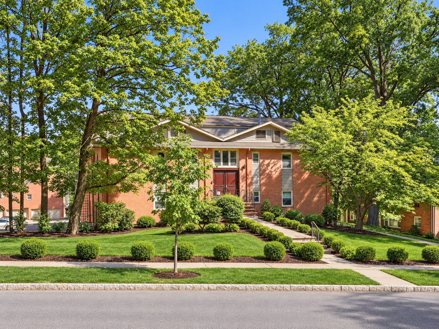 Upper Mountain Gardens seen from the street, 361 Claremont Avenue, Montclair